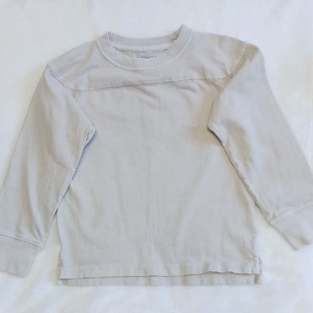 Lot Of 2 Crewcuts Kids Long Sleeve Light Gray Tee and